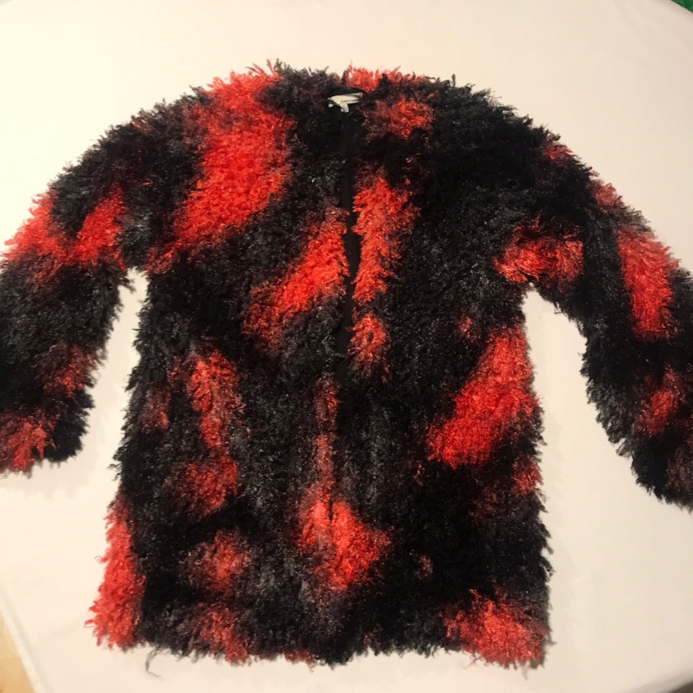 Soft red and black jacket